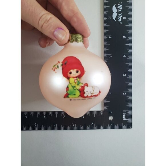 Vintage 1984 Hallmark Keepsake Pink Glass Ornament A Gift of Friendship *READ* - Picture 4 of 10